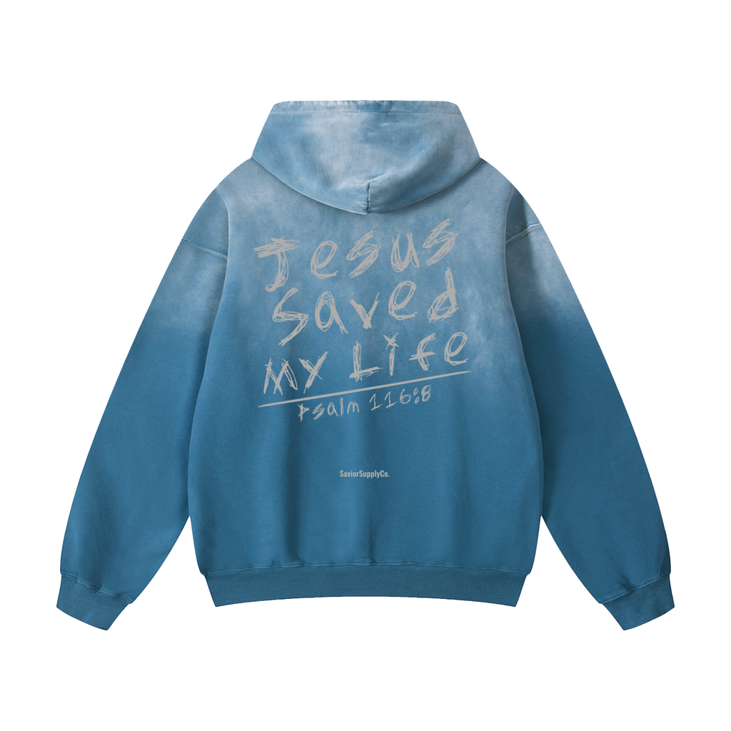 "Sunfade" Jesus Saved Hoodie