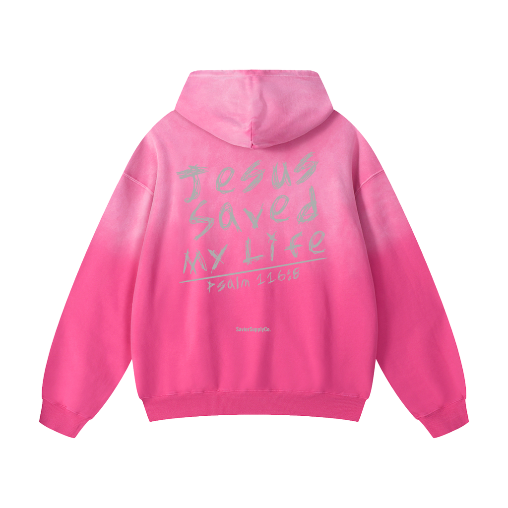 "Sunfade" Jesus Saved Hoodie