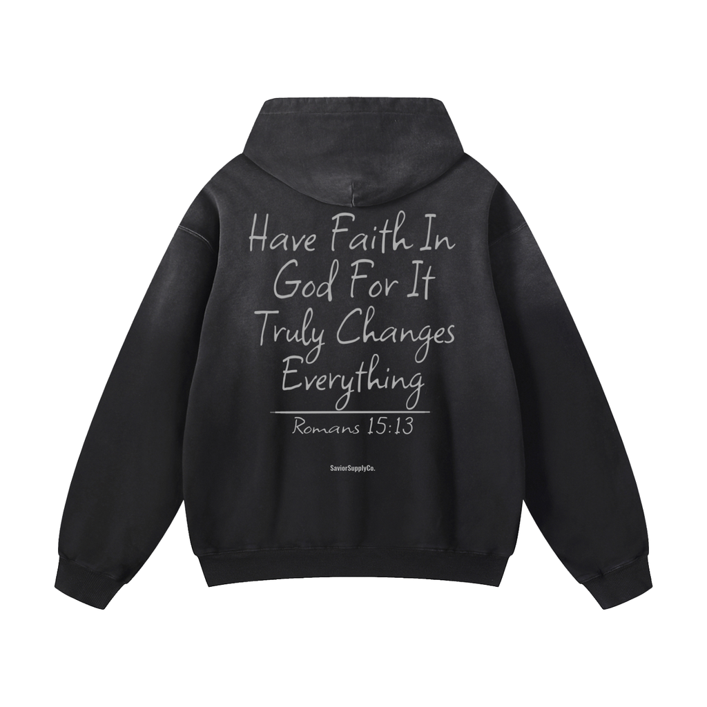 "Sunfade" Have Faith Hoodie
