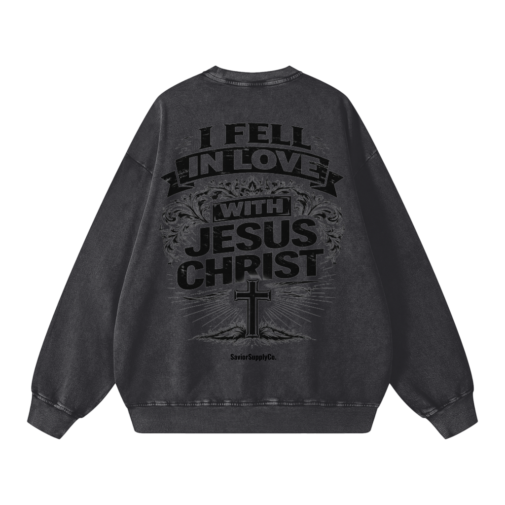 Vintage Fell In Love With Jesus Sweatshirt