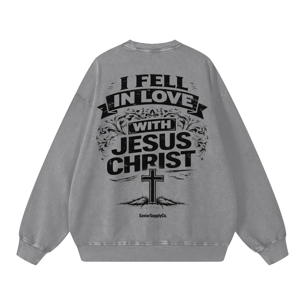Vintage Fell In Love With Jesus Sweatshirt