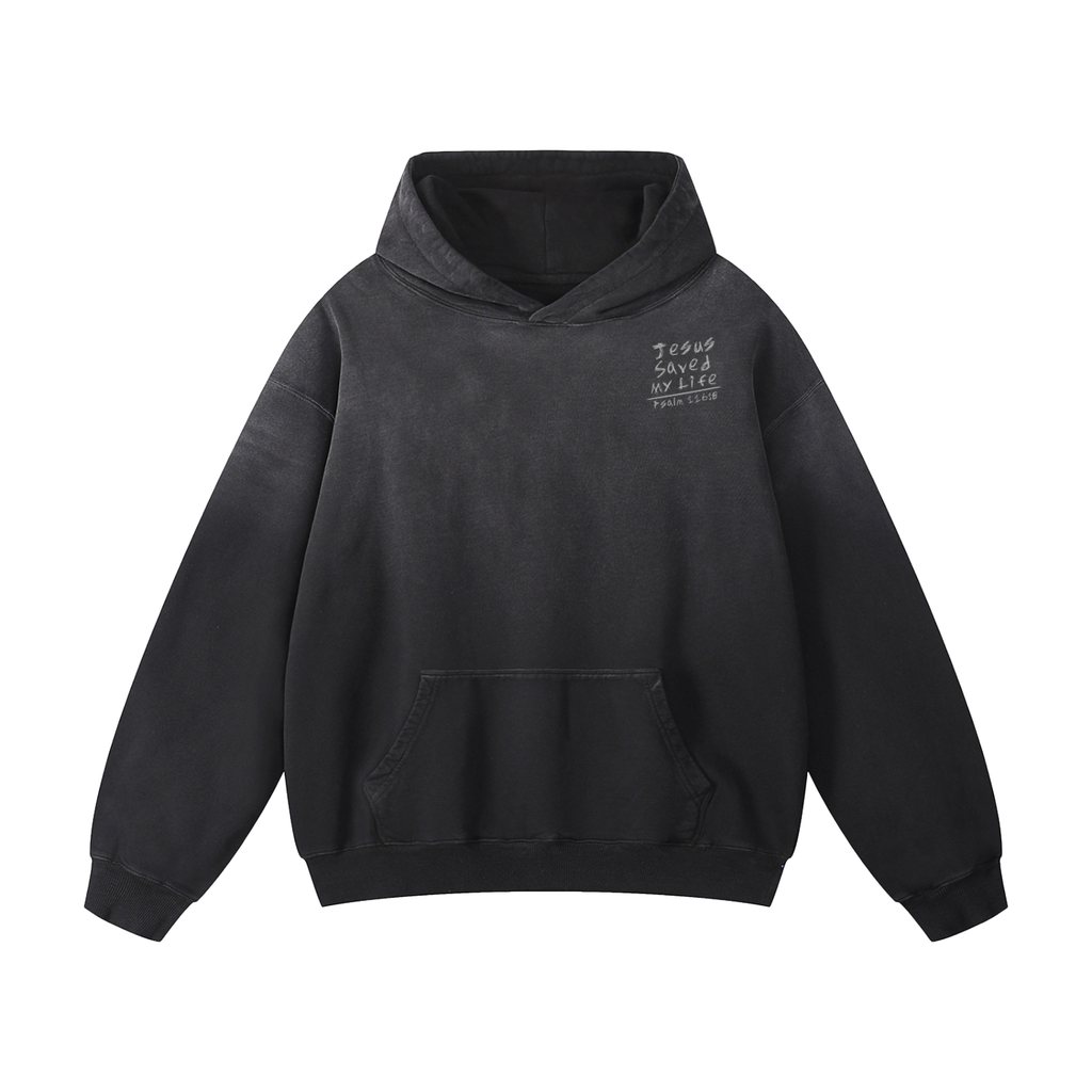 "Sunfade" Jesus Saved Hoodie