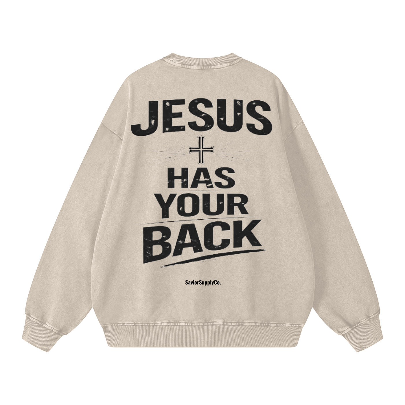 Vintage Jesus Has Your Back Sweatshirt