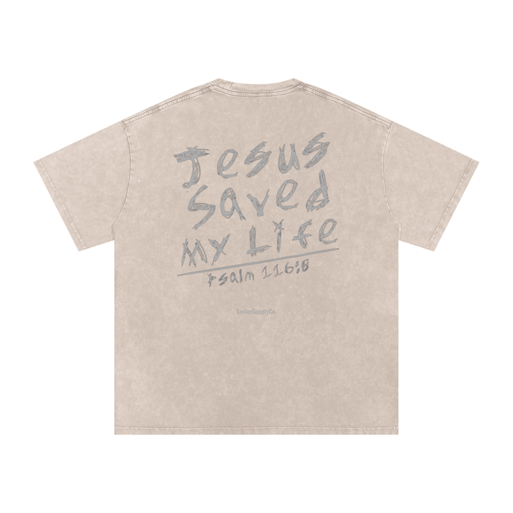 "Washed" Jesus Saved T-Shirt