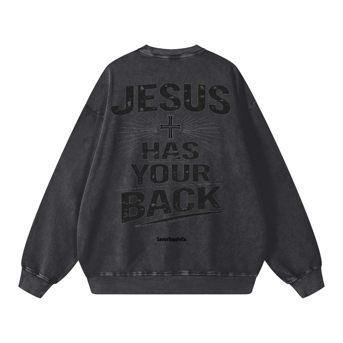 Vintage Jesus Has Your Back Sweatshirt
