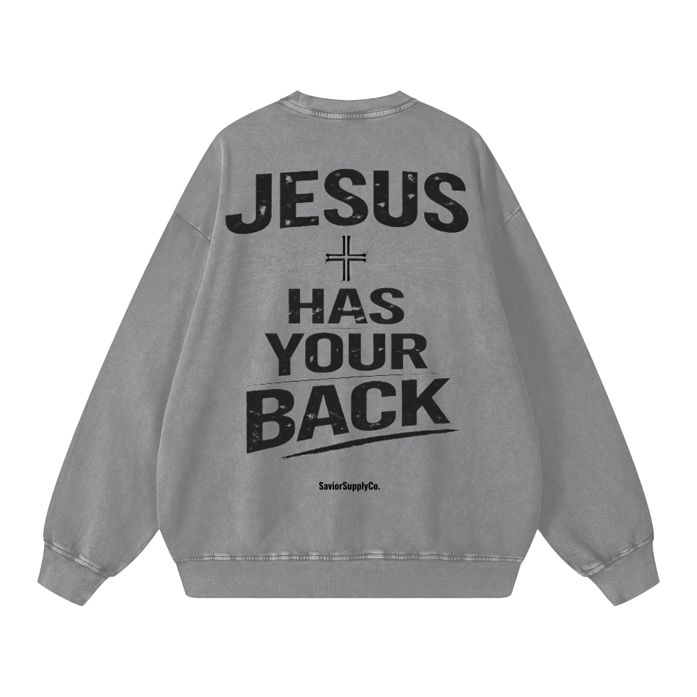 Vintage Jesus Has Your Back Sweatshirt