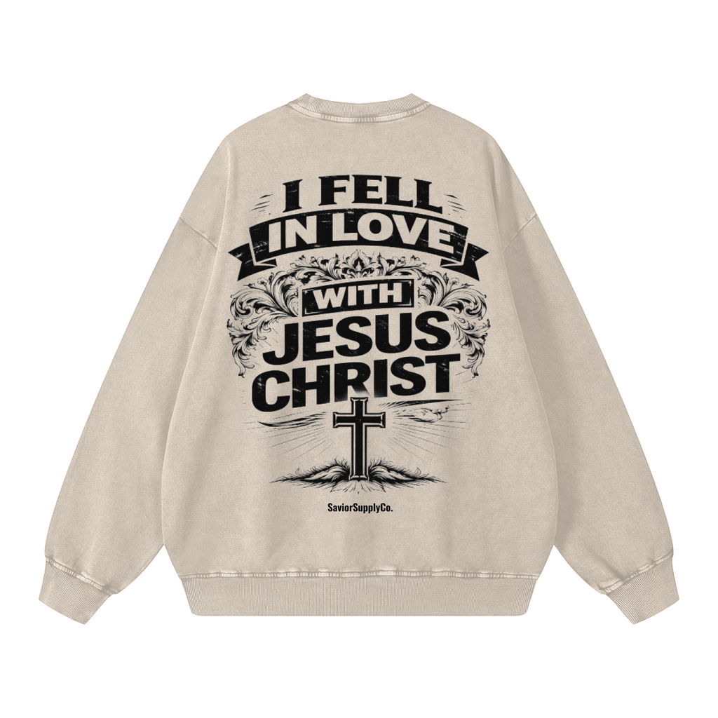 Vintage Fell In Love With Jesus Sweatshirt