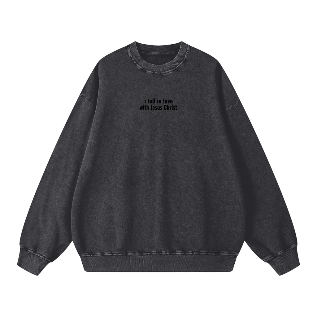 Vintage Fell In Love With Jesus Sweatshirt