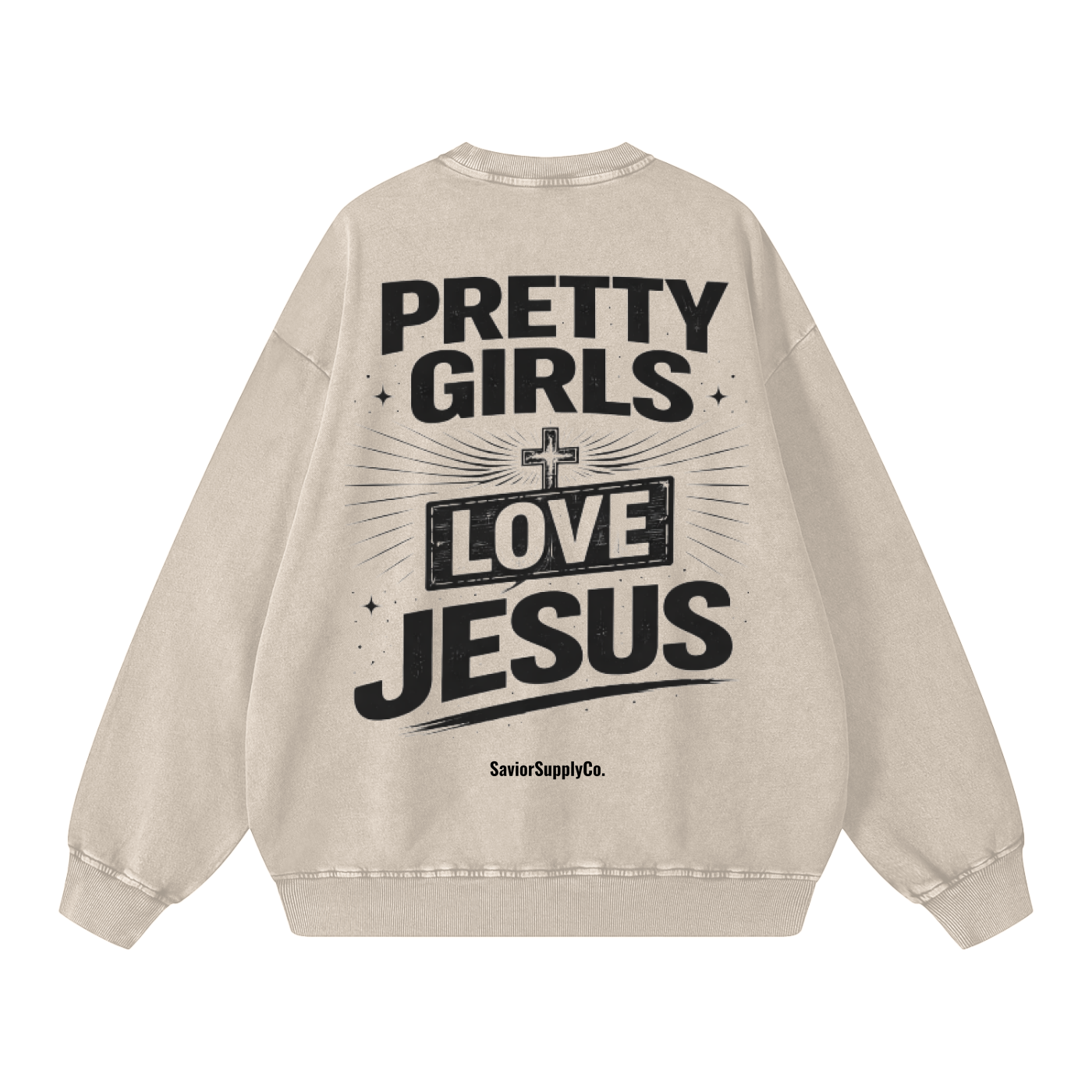 Vintage Pretty Girls Love Jesus Sweatshirt